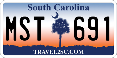 SC license plate MST691