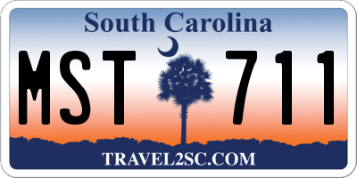 SC license plate MST711
