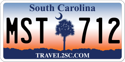 SC license plate MST712
