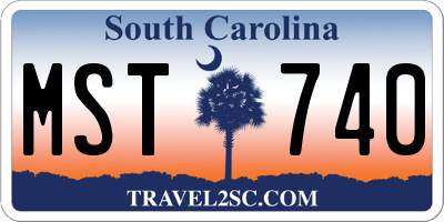 SC license plate MST740