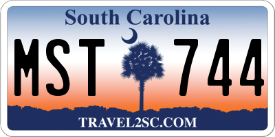 SC license plate MST744