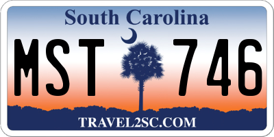 SC license plate MST746