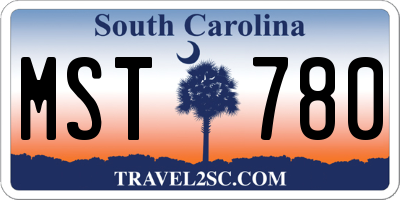 SC license plate MST780