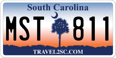 SC license plate MST811
