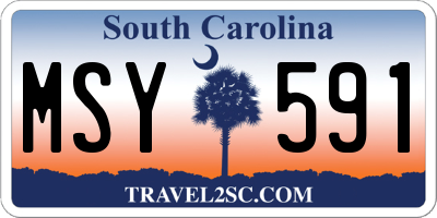 SC license plate MSY591