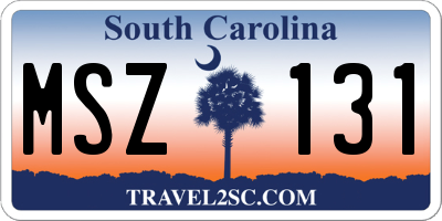 SC license plate MSZ131