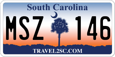 SC license plate MSZ146