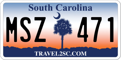 SC license plate MSZ471