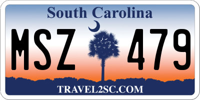 SC license plate MSZ479