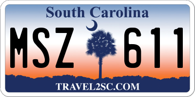 SC license plate MSZ611