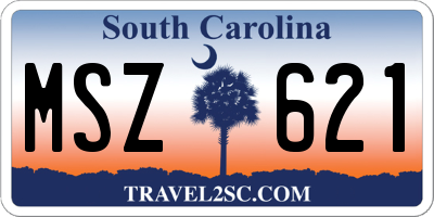 SC license plate MSZ621