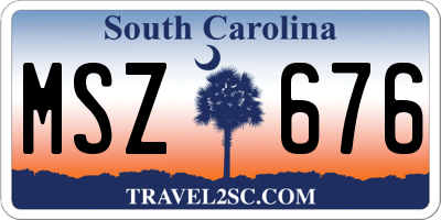 SC license plate MSZ676