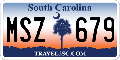 SC license plate MSZ679