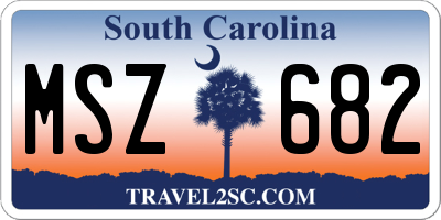 SC license plate MSZ682