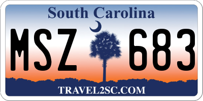 SC license plate MSZ683