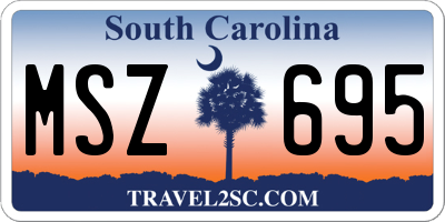 SC license plate MSZ695