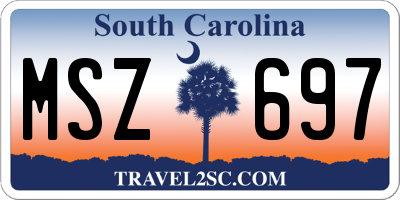SC license plate MSZ697