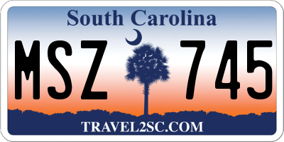 SC license plate MSZ745