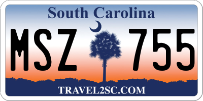 SC license plate MSZ755