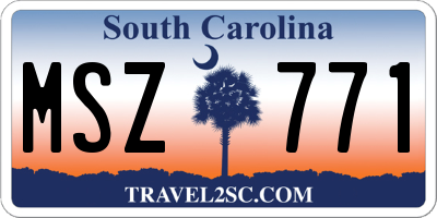 SC license plate MSZ771