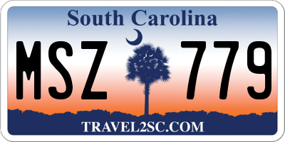 SC license plate MSZ779