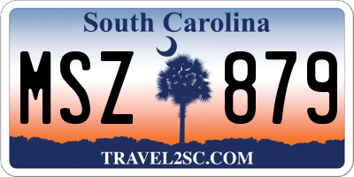 SC license plate MSZ879