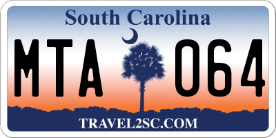 SC license plate MTA064