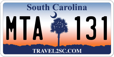 SC license plate MTA131