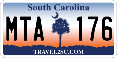 SC license plate MTA176