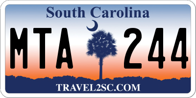 SC license plate MTA244