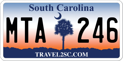 SC license plate MTA246