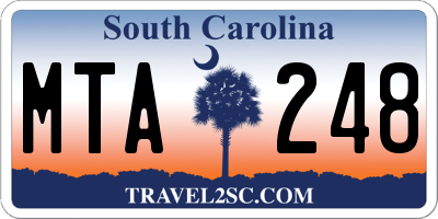 SC license plate MTA248