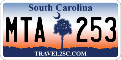 SC license plate MTA253