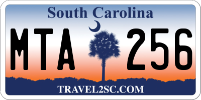 SC license plate MTA256