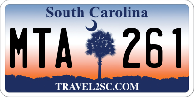 SC license plate MTA261