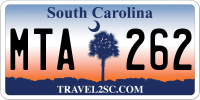 SC license plate MTA262