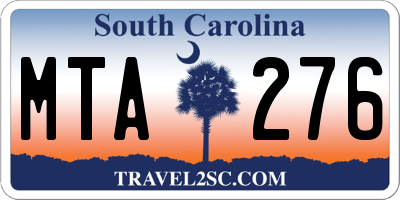 SC license plate MTA276