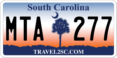 SC license plate MTA277