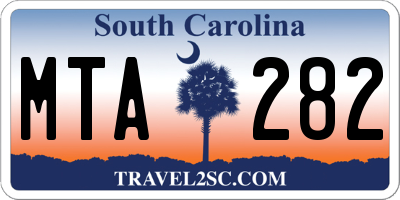 SC license plate MTA282