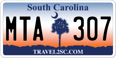SC license plate MTA307
