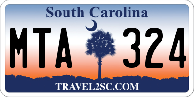 SC license plate MTA324