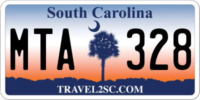 SC license plate MTA328