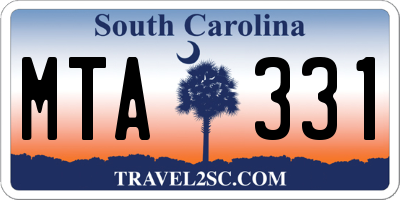 SC license plate MTA331