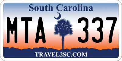 SC license plate MTA337