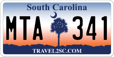 SC license plate MTA341