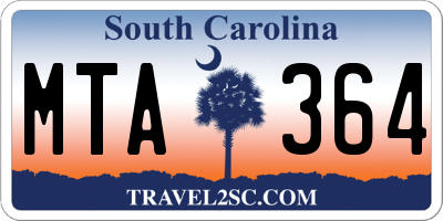 SC license plate MTA364