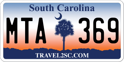 SC license plate MTA369