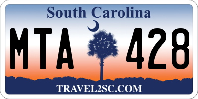 SC license plate MTA428
