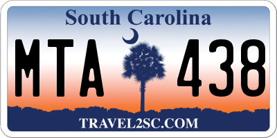 SC license plate MTA438