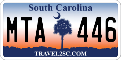 SC license plate MTA446